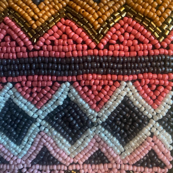 New Mary Frances Beaded Crossbody/Clutch Flap Bag
